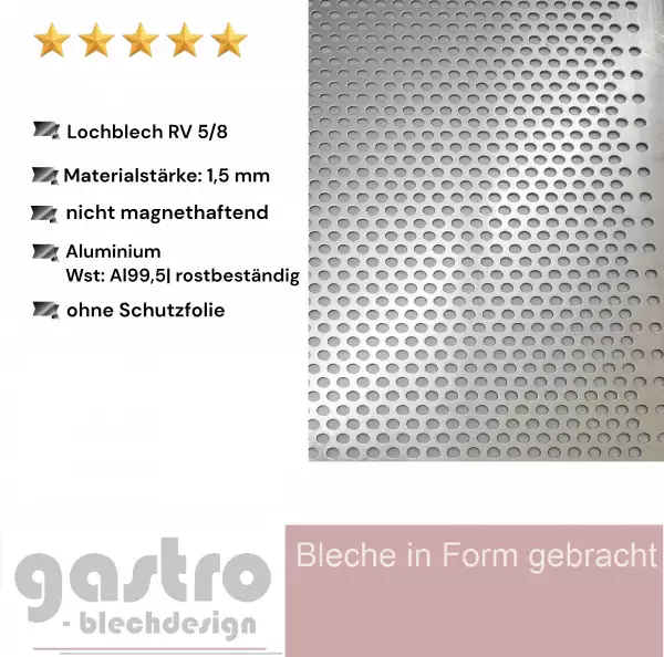 Alu Lochblech Rv 5-8 Alu Lochblech Rv 5-8